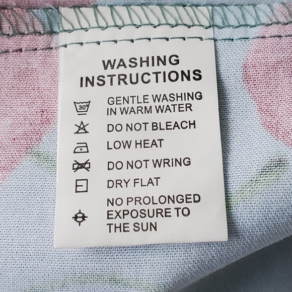 Tribal Rhythm Cherry Retro Dress Women's Medium ? Rockabilly Skater Blue Red - Picture 11 of 13